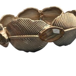 NWT Nanette Lepore Gold Tone Stretch Bracelet